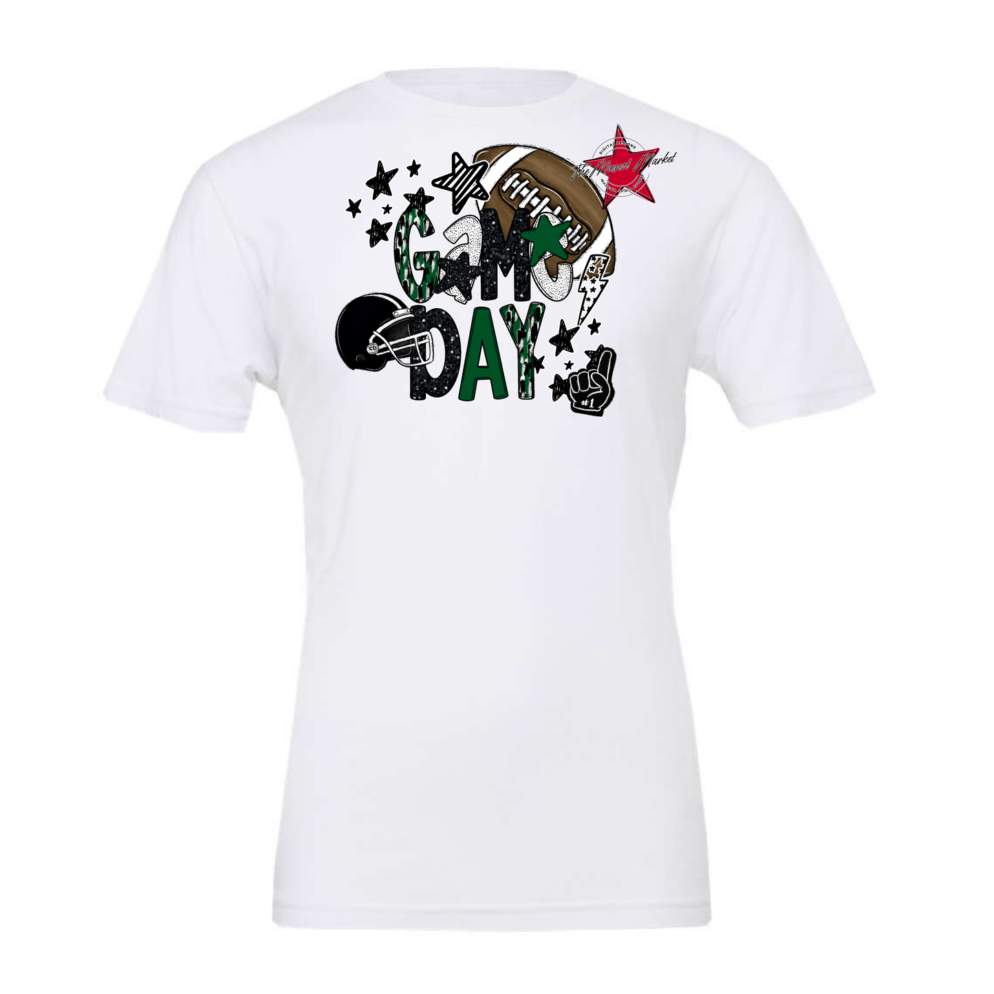 Football Game Day Scrape-Green