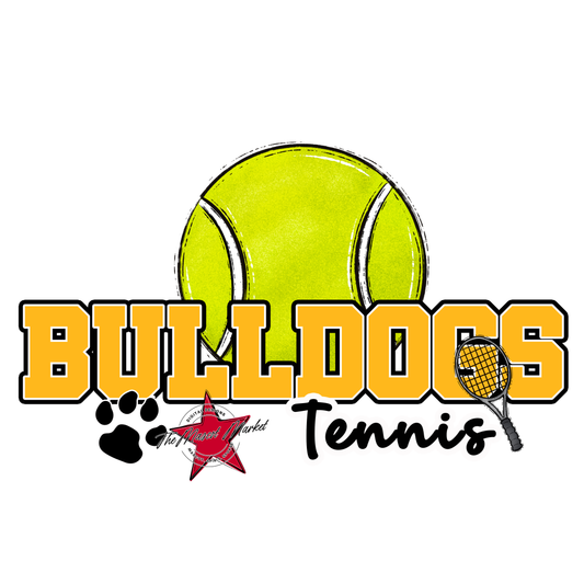 Bulldogs Varsity Tennis-Yellow
