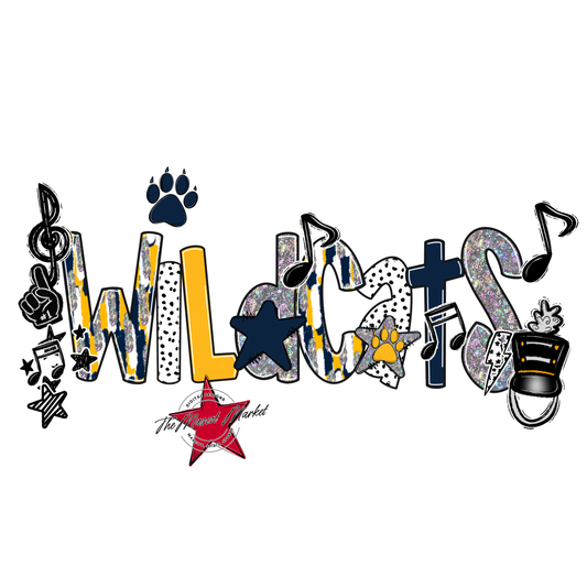 Wildcats Band Scrape-Maroon-Yellow