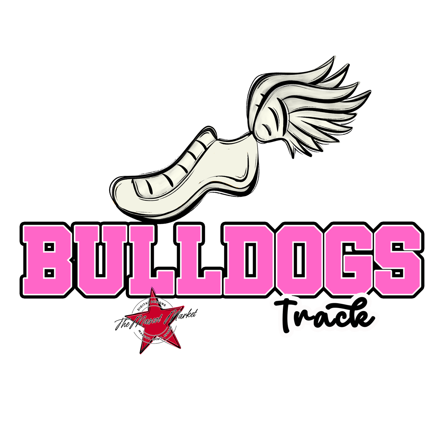 Bulldogs Varsity Track-Baby Pink