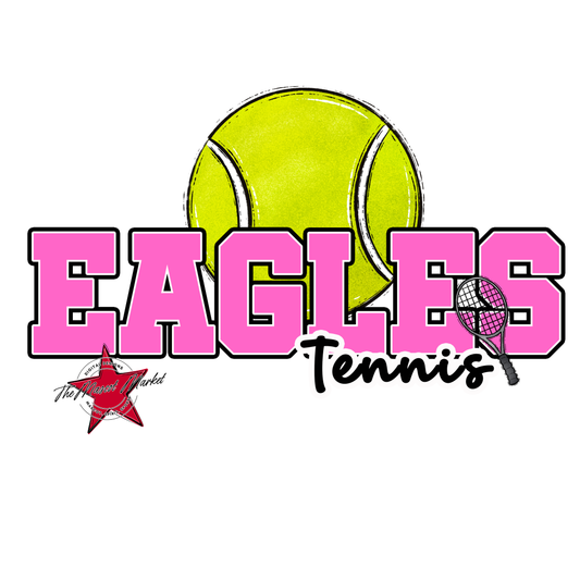 Eagles Varsity Tennis Design-Baby Pink