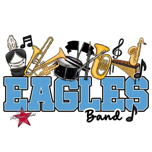 Eagles Varsity Band Design-Carolina Blue