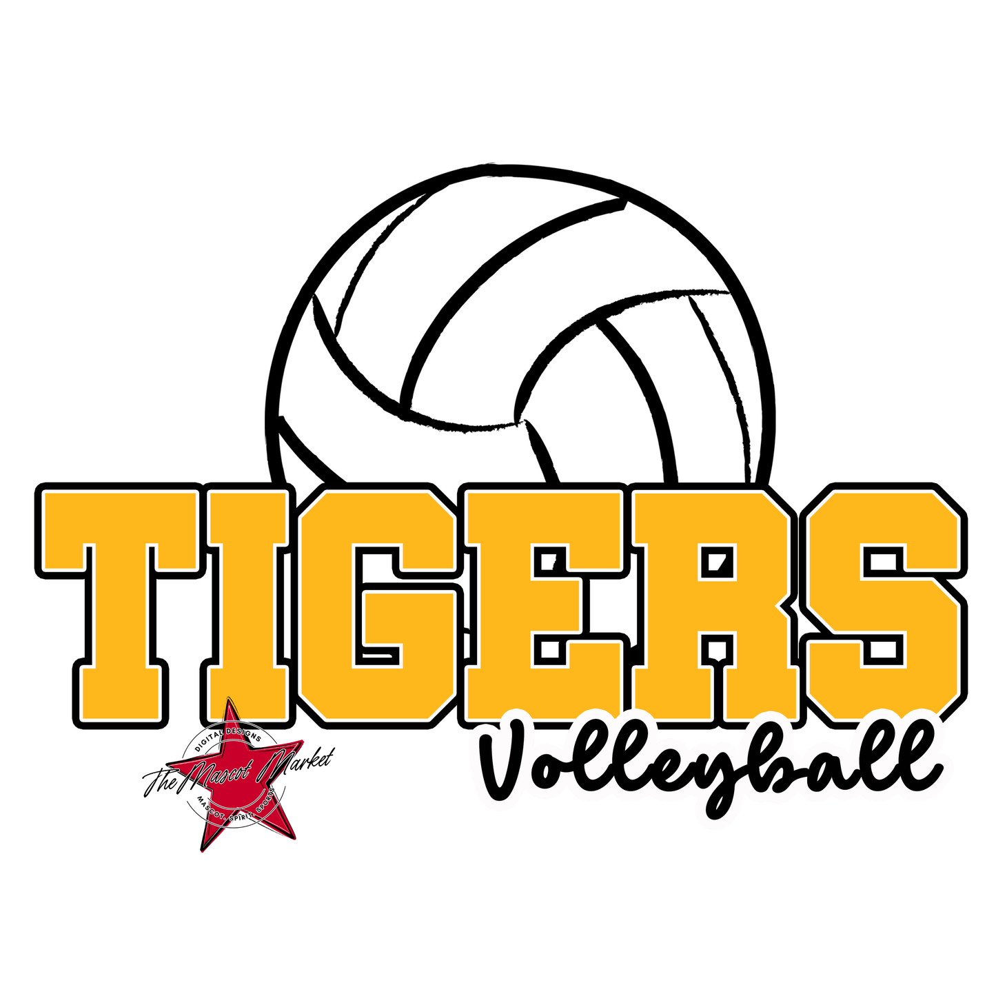 Tigers Varsity Volleyball-Yellow