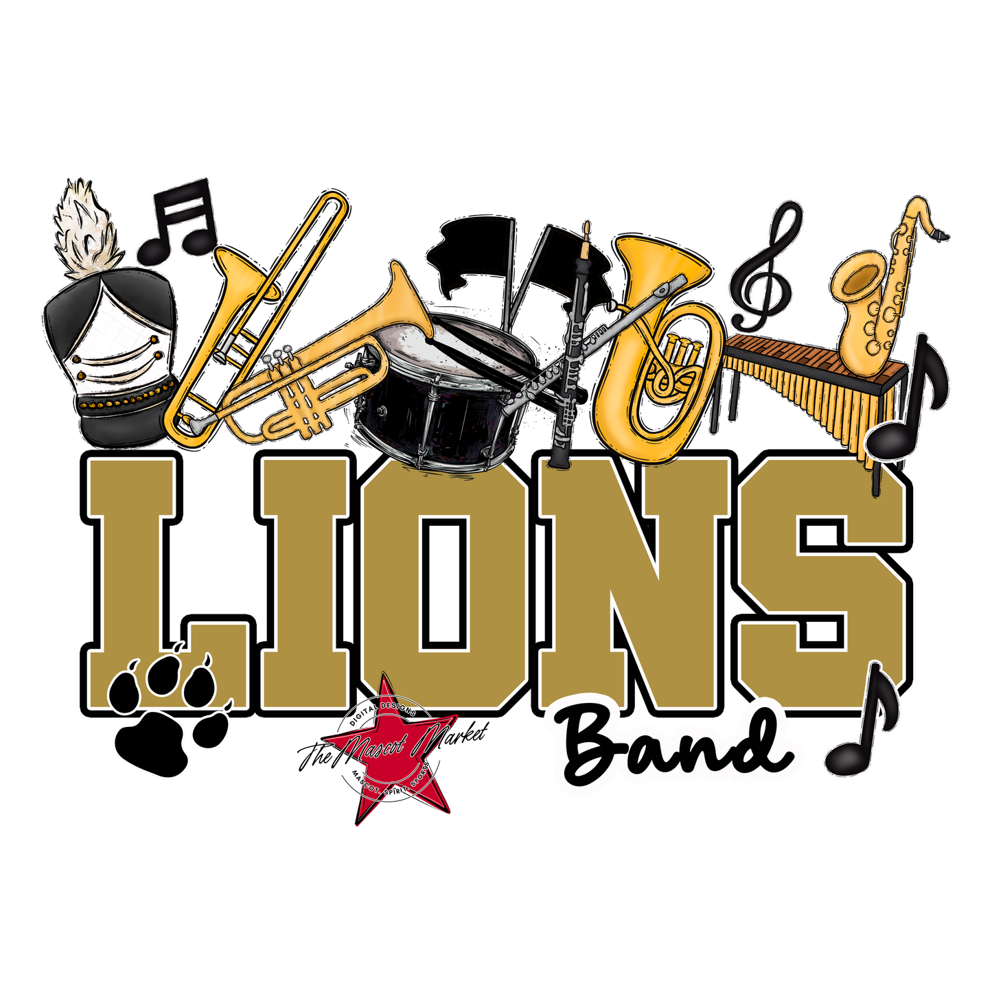 Lions Varsity Band-Gold