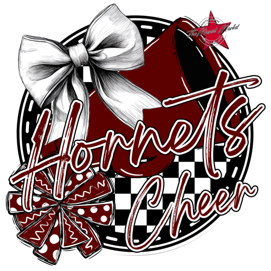 Hornets Circle Cheer Design-Maroon