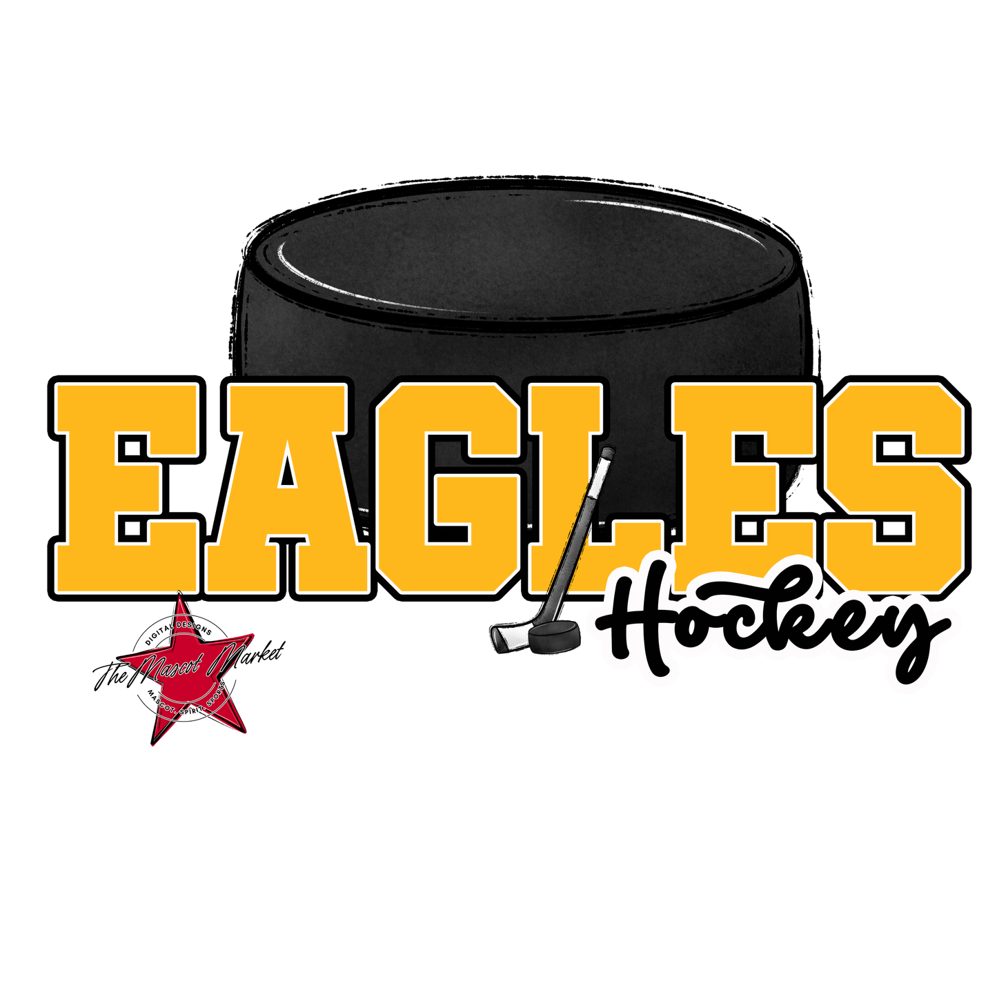 Eagles Varsity Hockey Design-Yellow