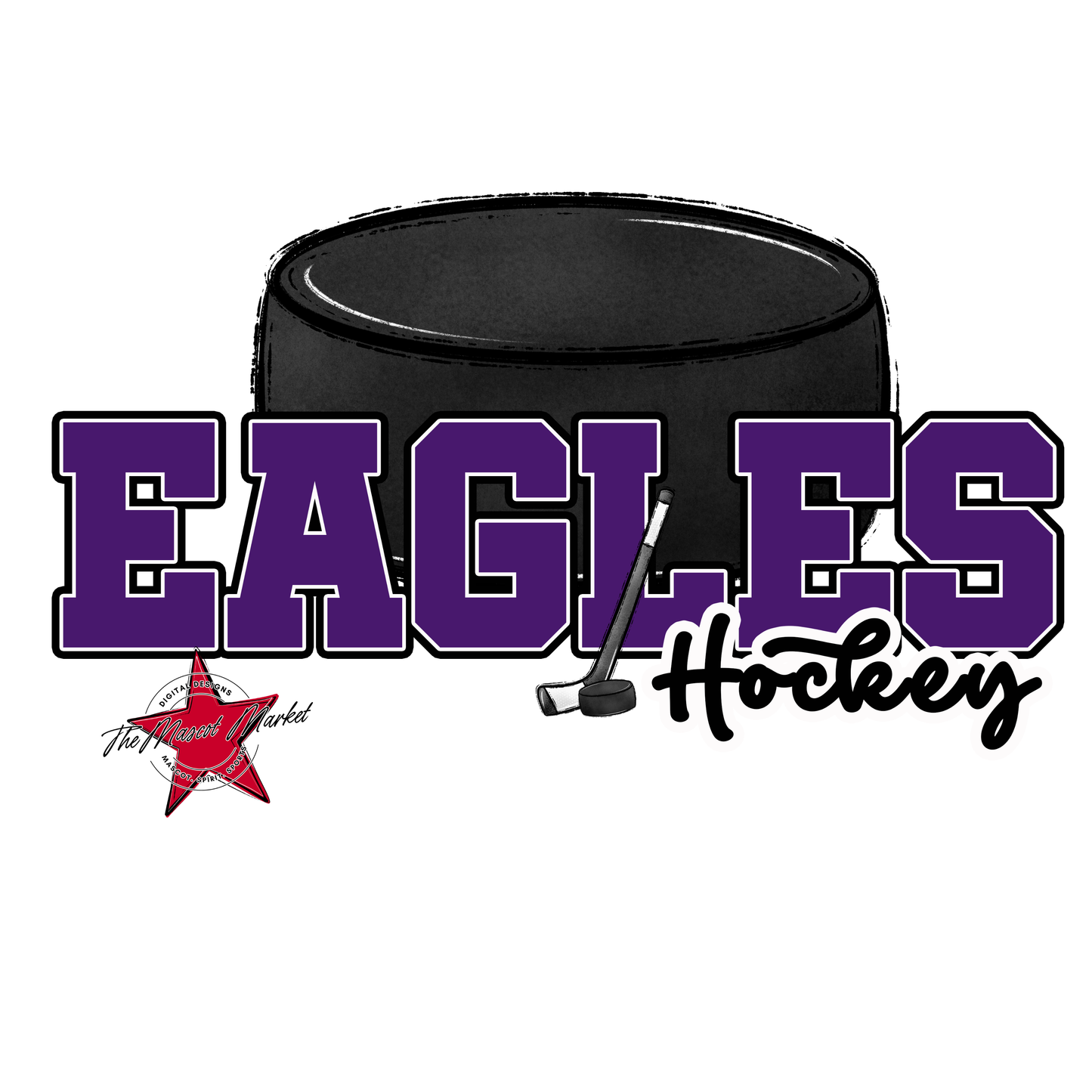 Eagles Varsity Hockey Design-Purple