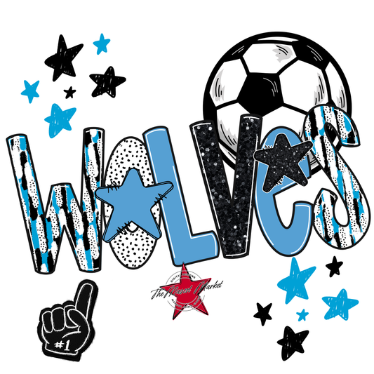 Wolves Soccer Scrape-Carolina Blue