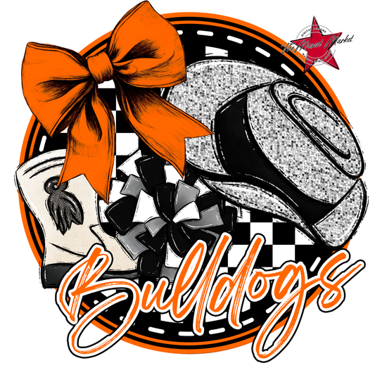 Bulldogs Circle Drillteam Design-Orange