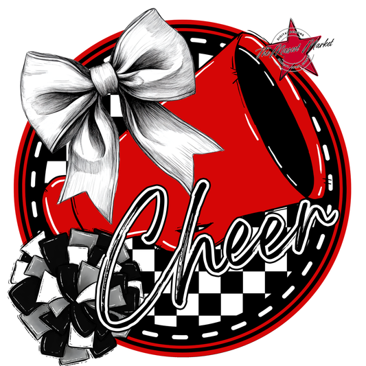 Cheer Circle Design-Red