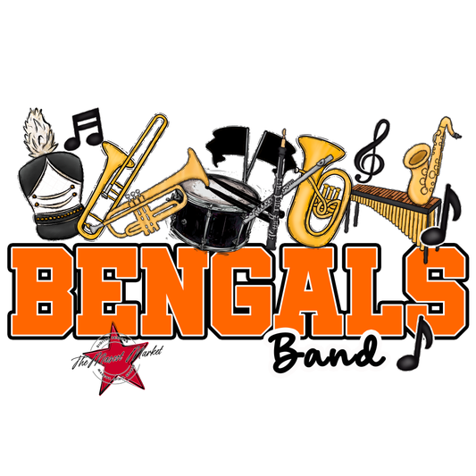 Bengals Varsity Band-Orange