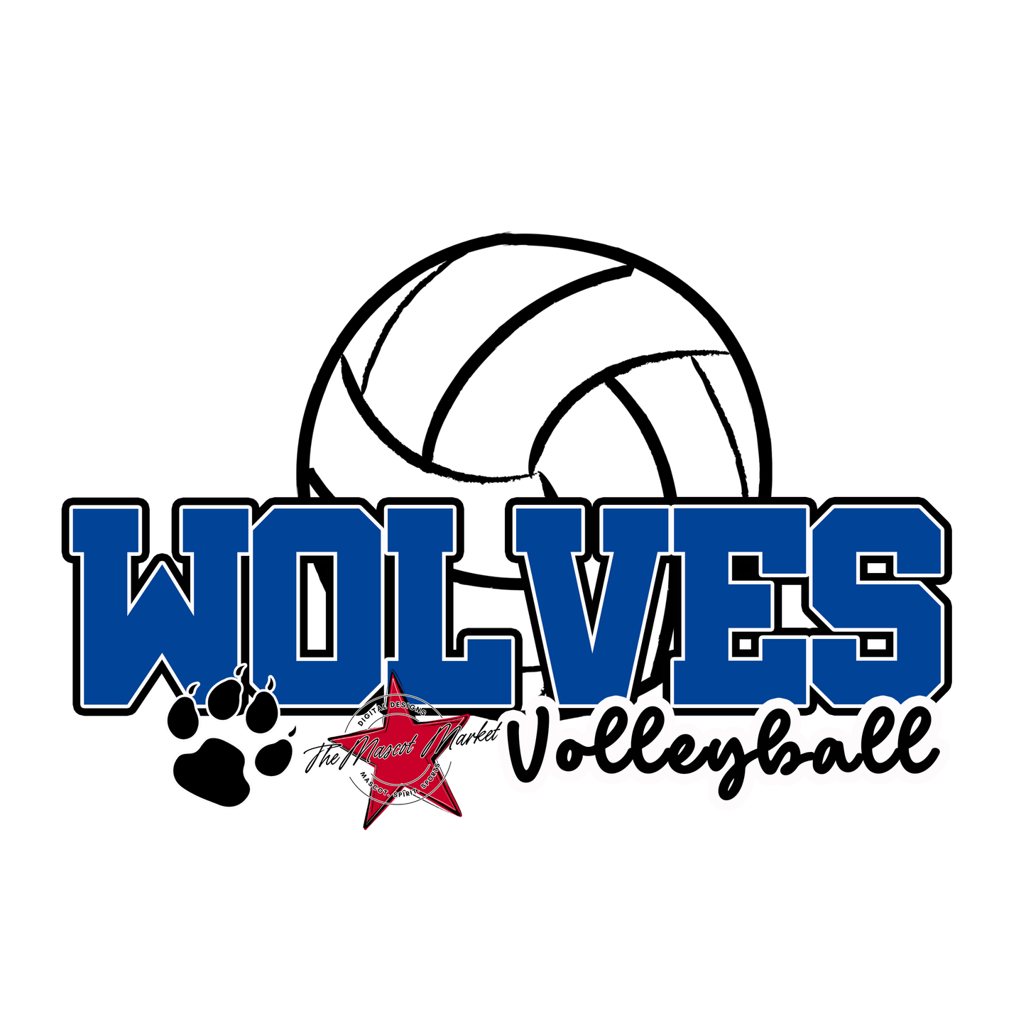 Wolves Varsity Volleyball-Off Blue