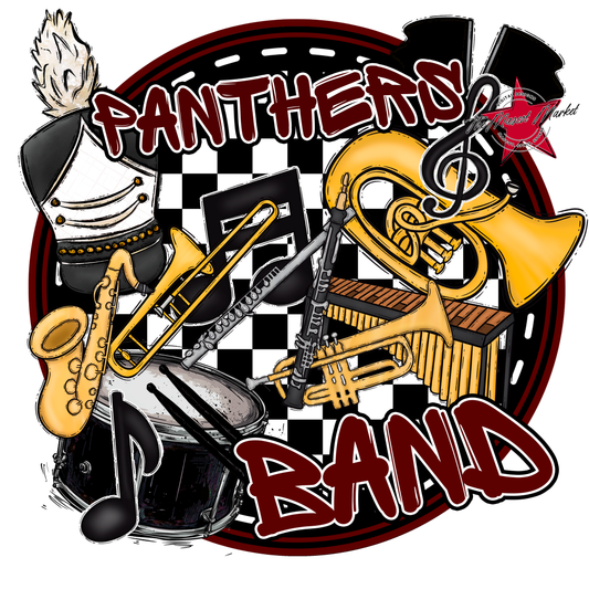 Panthers Circle Band Design-Maroon