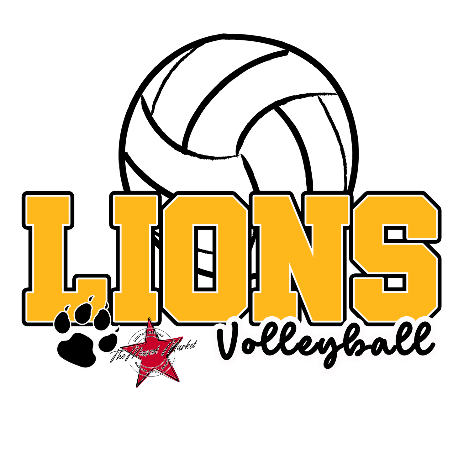 Lions Varsity Volleyball-Yellow