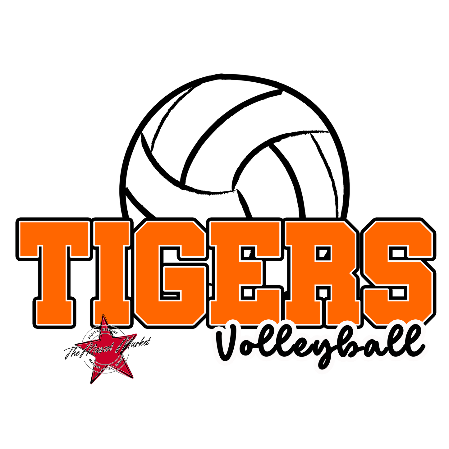 Tigers Varsity Volleyball-Orange