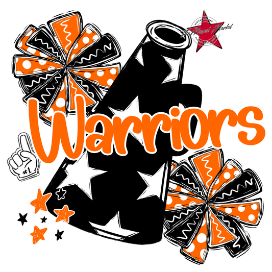 Warriors Alpha Megaphone Design-Orange