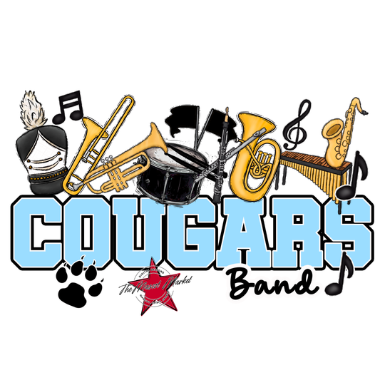 Cougars Varsity Band-Columbia Blue