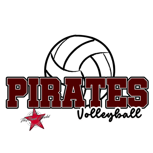 Pirates Varsity Volleyball-Maroon