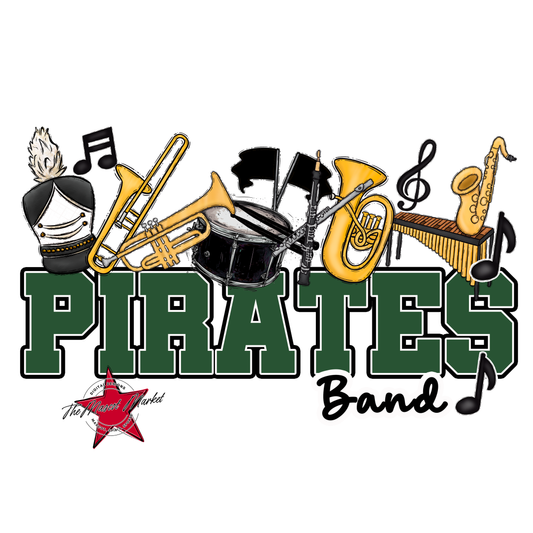 Pirates Varsity Band-Green