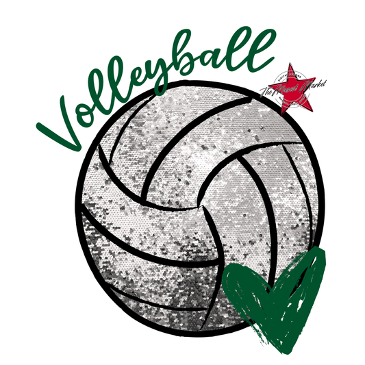Volleyball Sequins-Green