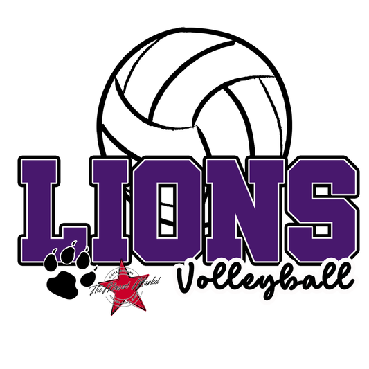 Lions Varsity Volleyball-Purple