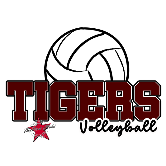 Tigers Varsity Volleyball-Maroon