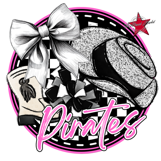 Pirates Circle Drillteam Design-Baby Pink