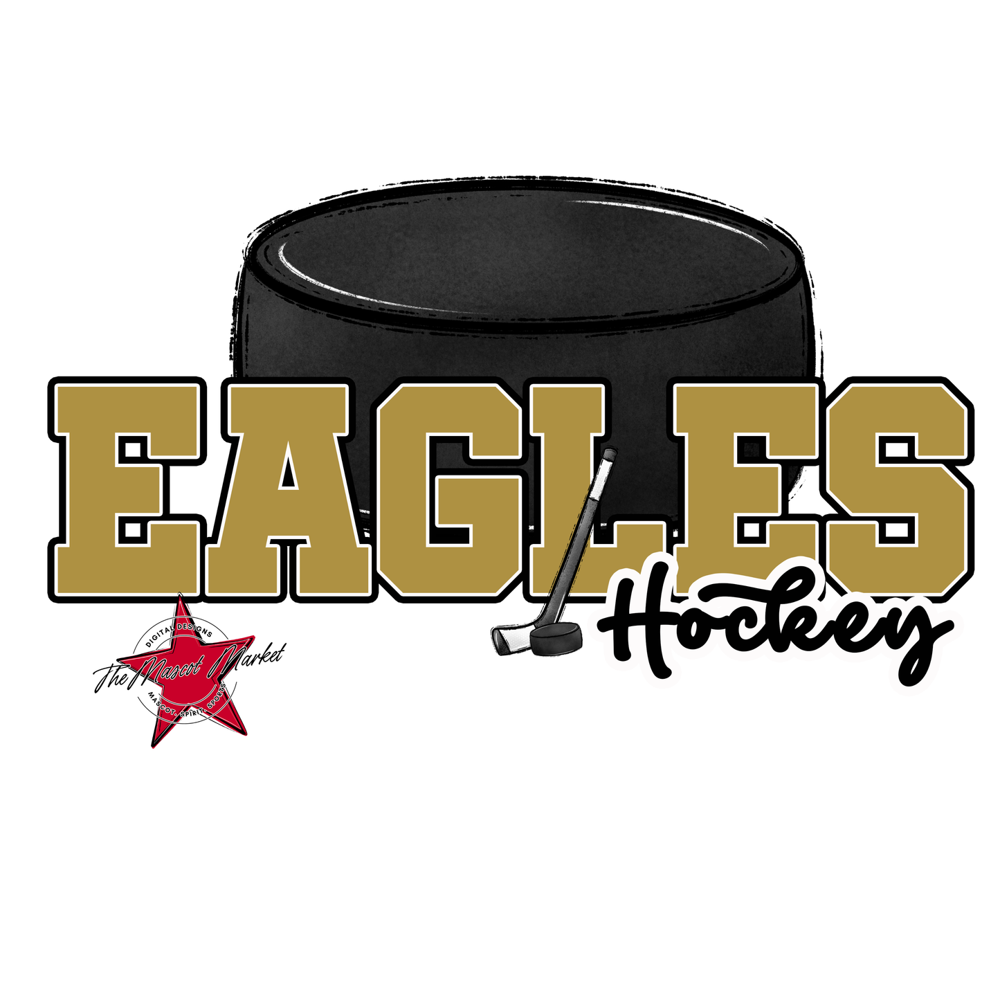Eagles Varsity Hockey Design-Gold