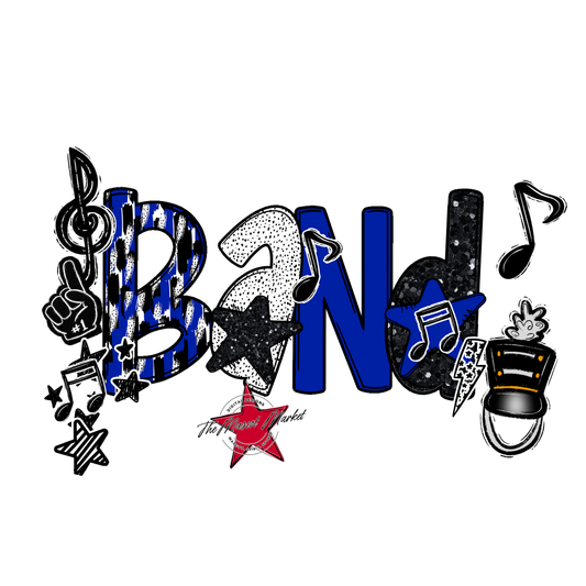 Band Scrape-Blue