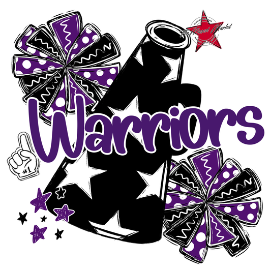 Warriors Alpha Megaphone Design-Purple