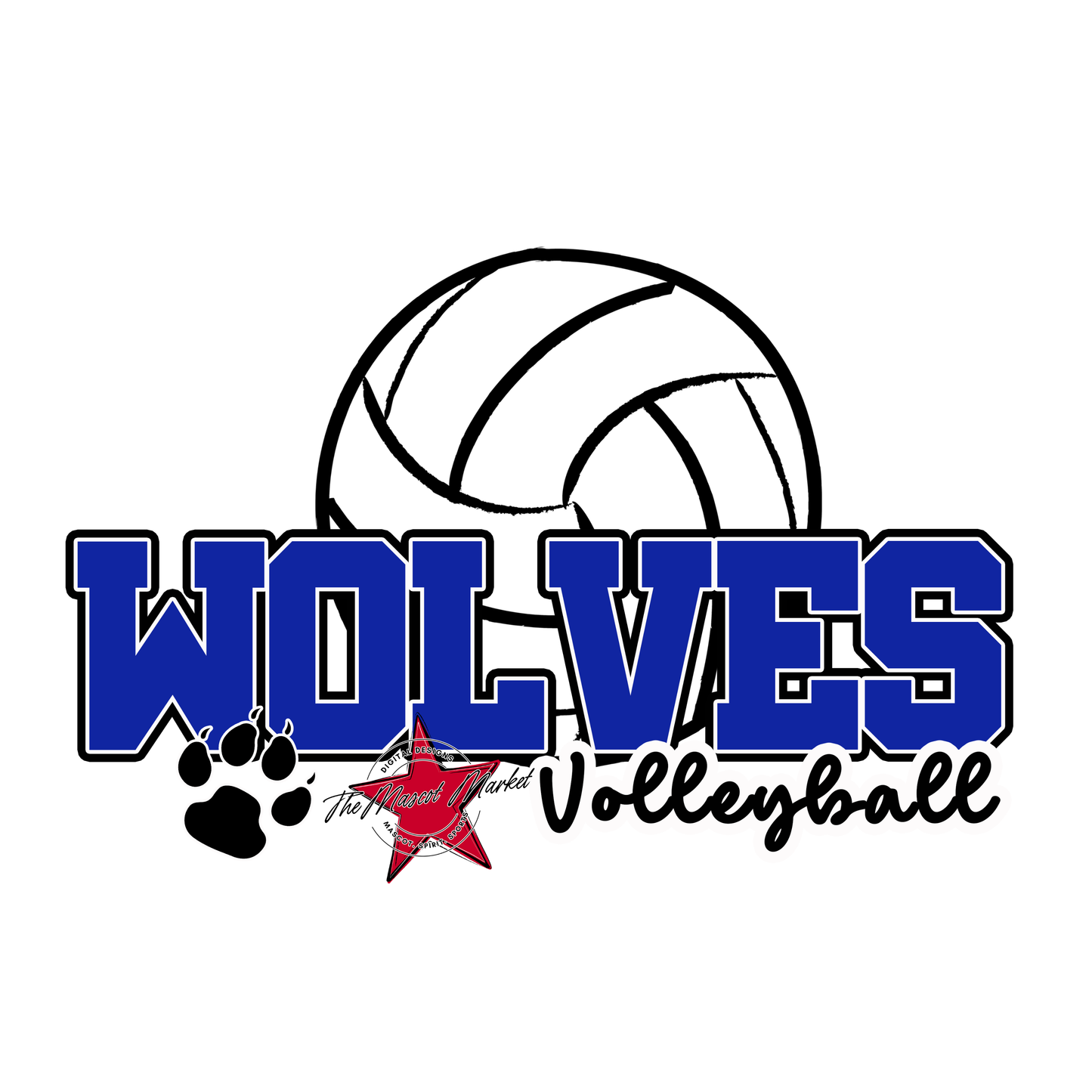 Wolves Varsity Volleyball-Royal Blue