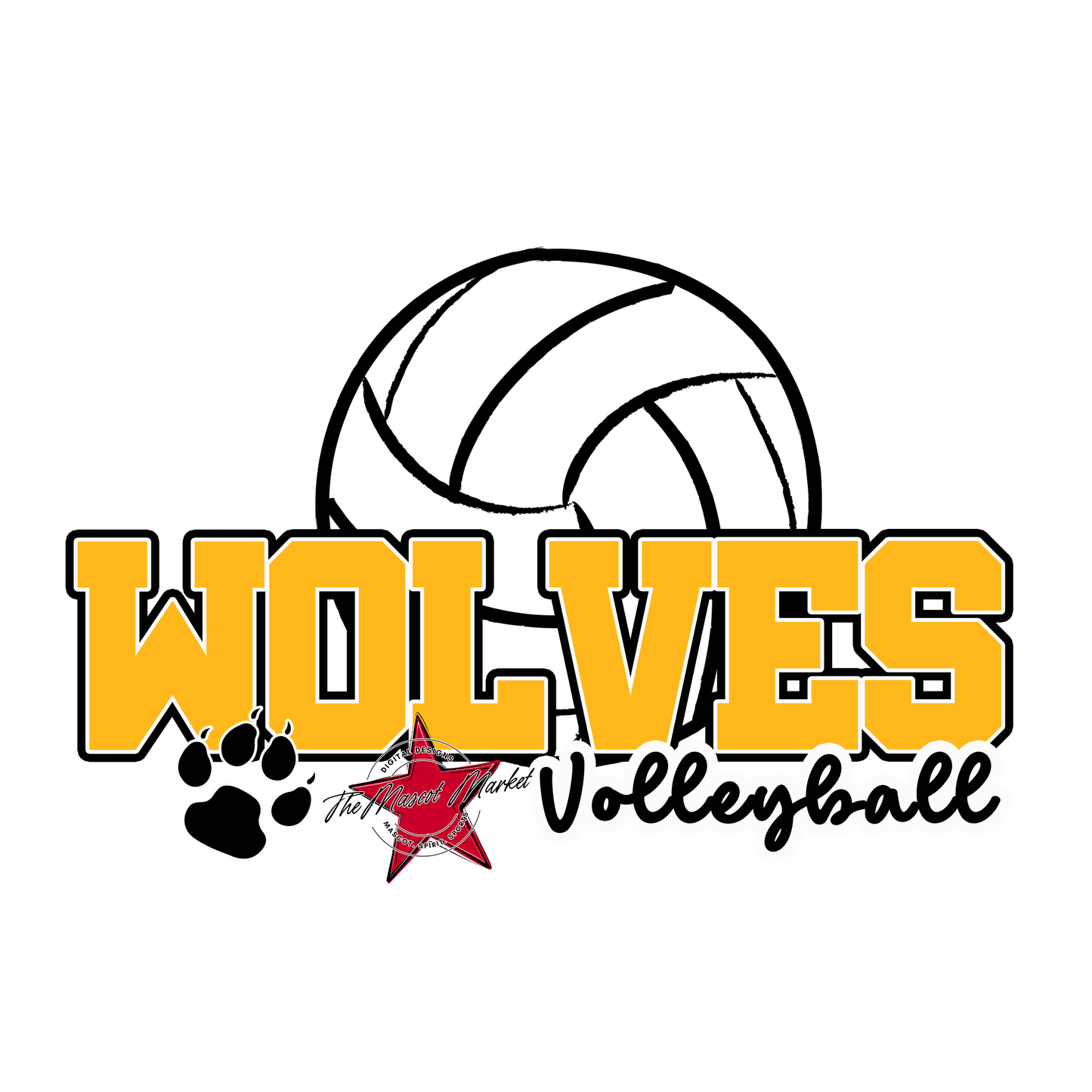 Wolves Varsity Volleyball-Yellow