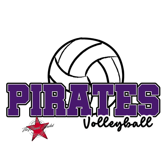Pirates Varsity Volleyball-Purple
