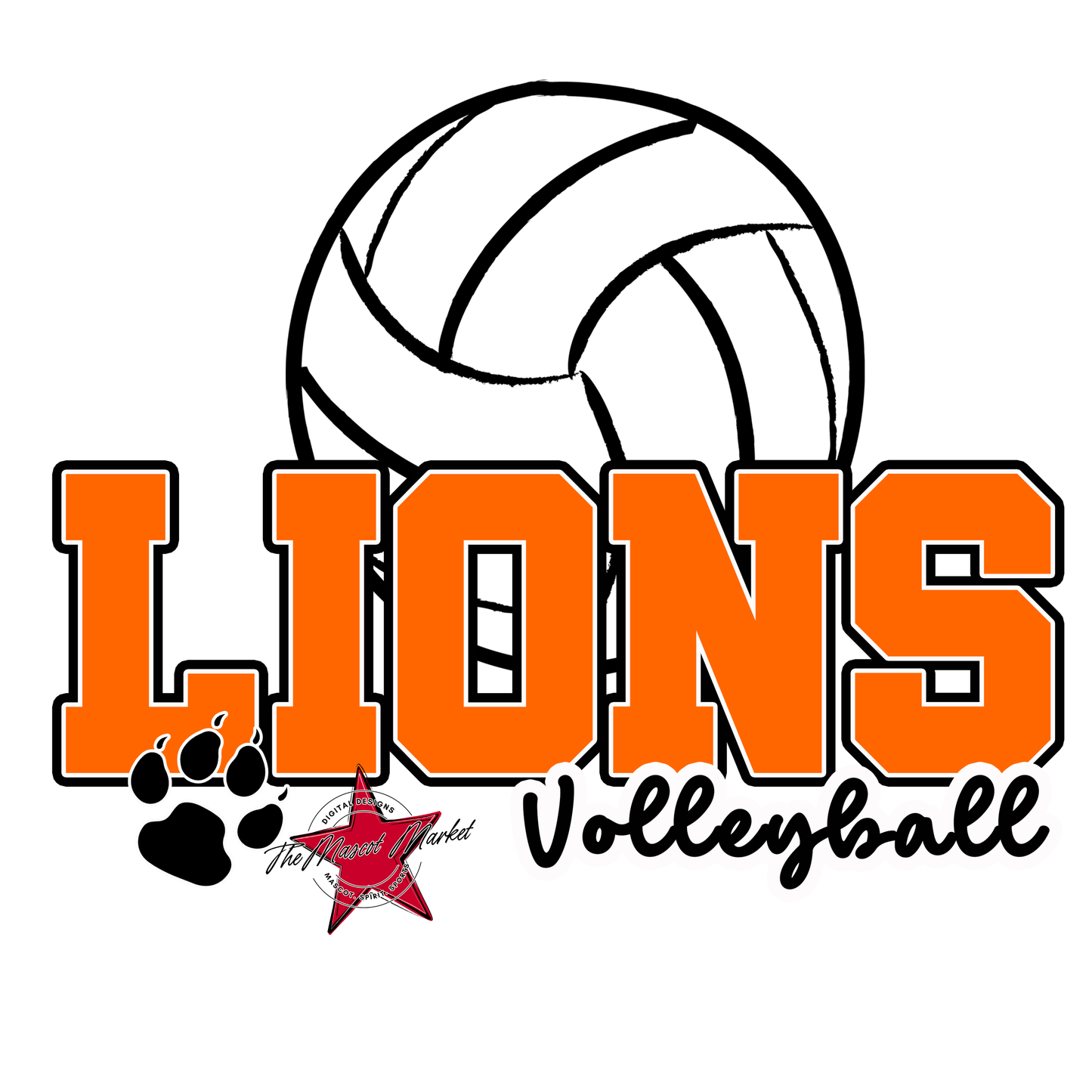 Lions Varsity Volleyball-Orange