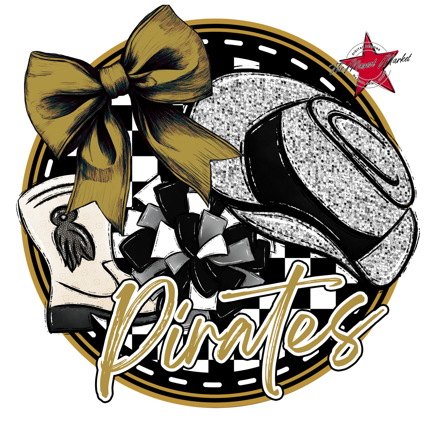 Pirates Circle Drillteam Design-Gold