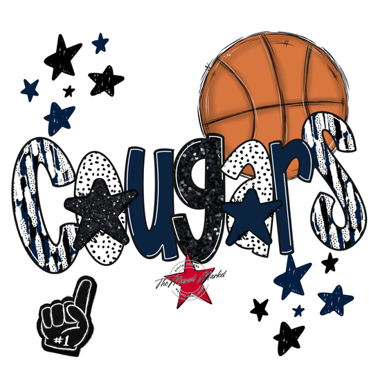 Cougars Basketball Scrape-Navy