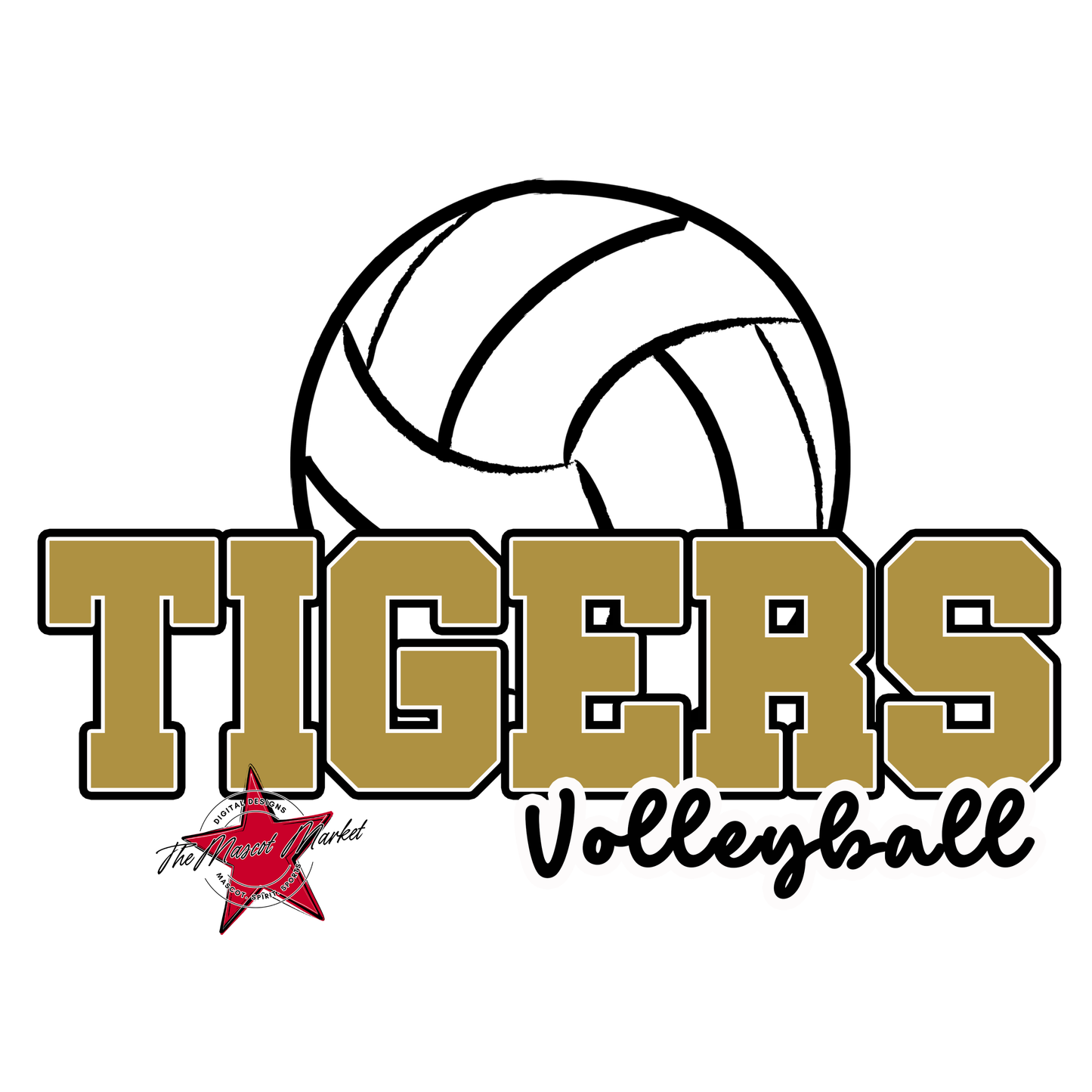 Tigers Varsity Volleyball-Gold