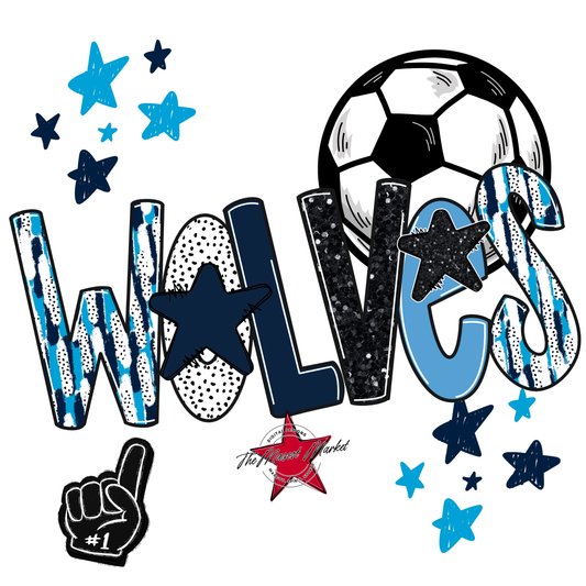 Wolves Soccer Scrape-Navy-Carolina Blue