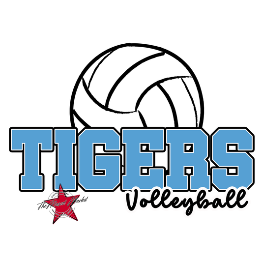 Tigers Varsity Volleyball-Carolina Blue