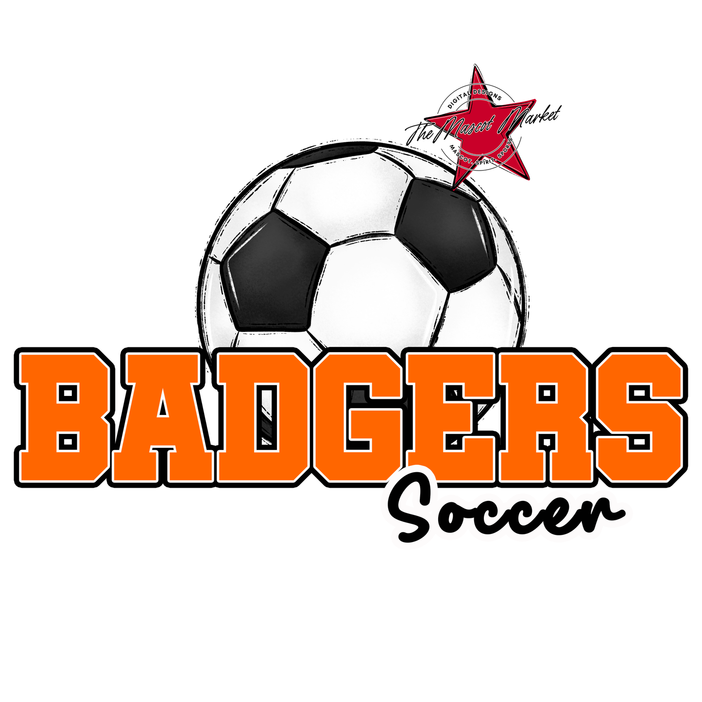 Badgers Varsity Soccer Design-Orange
