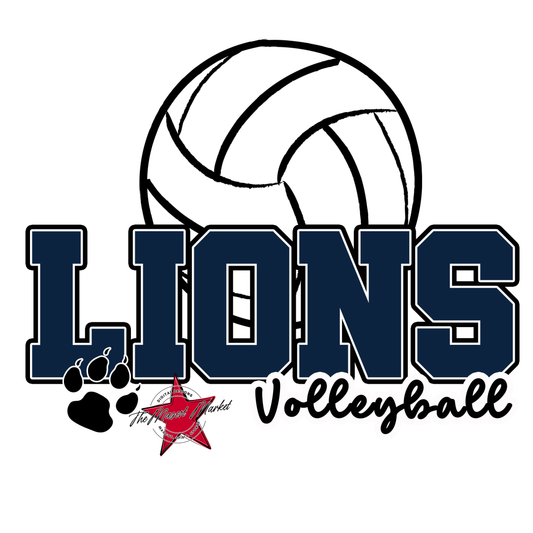 Lions Varsity Volleyball-Navy