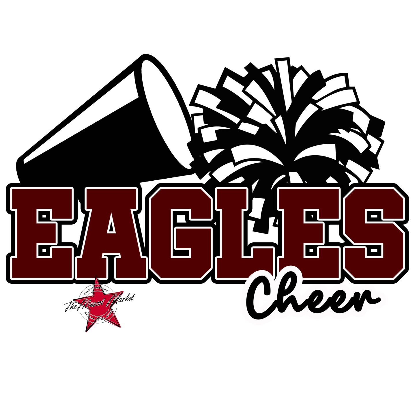 Eagles Varsity Cheer Design-Maroon