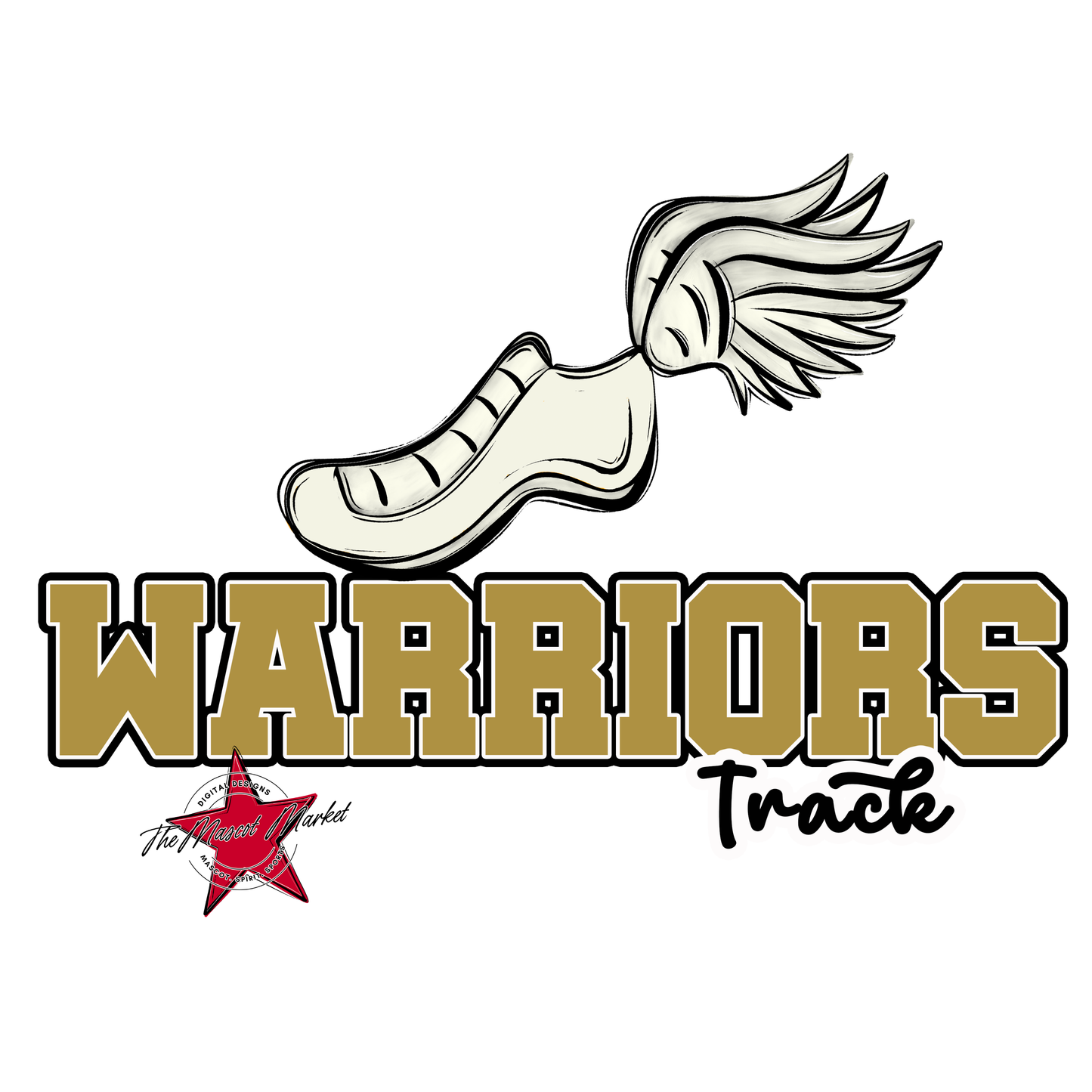 Warriors Varsity Track-Gold