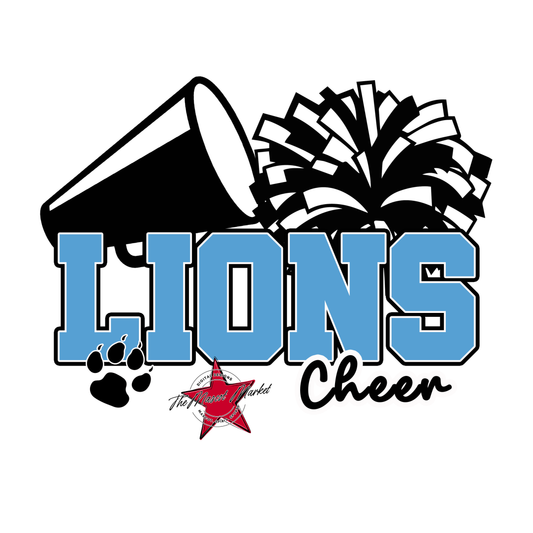 Lions Varsity Cheer-Carolina Blue