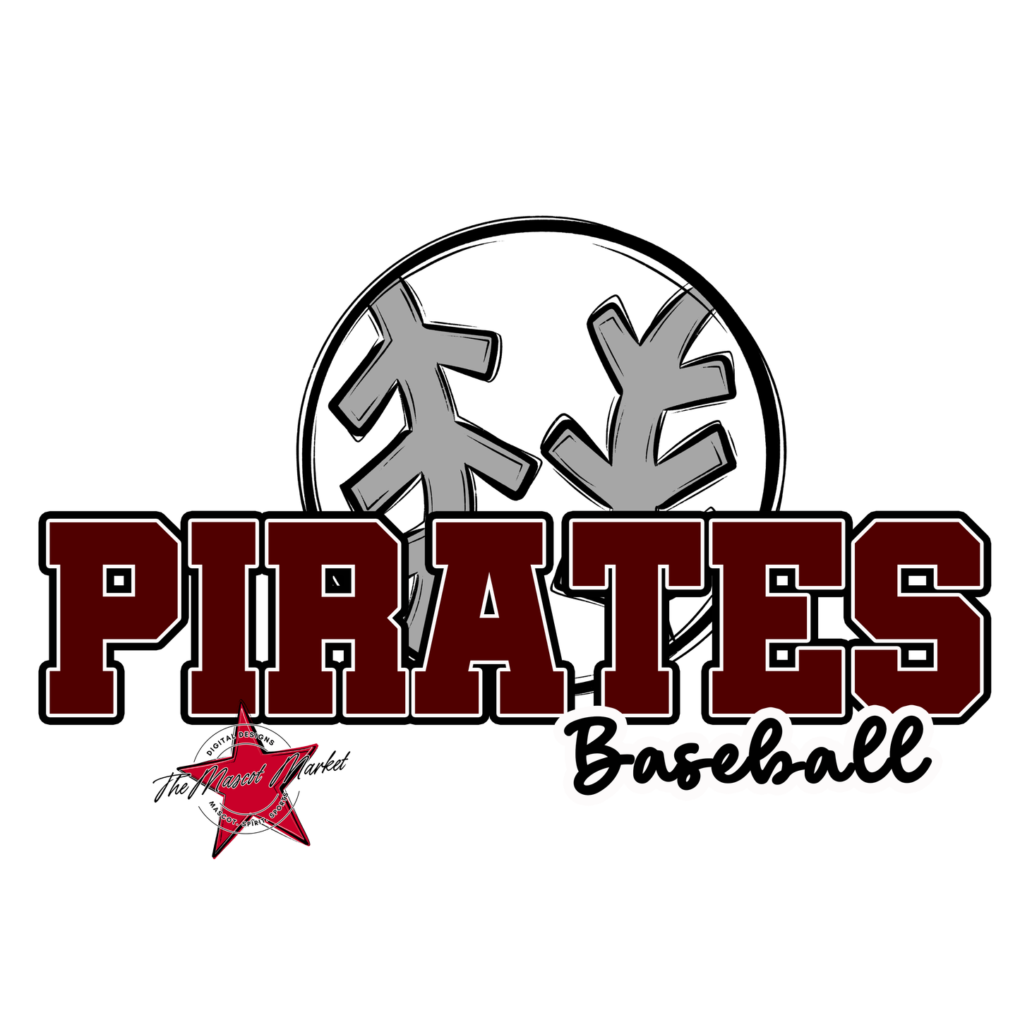 Pirates Varsity Baseball-Maroon