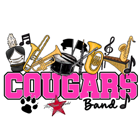Cougars Varsity Band-Pink
