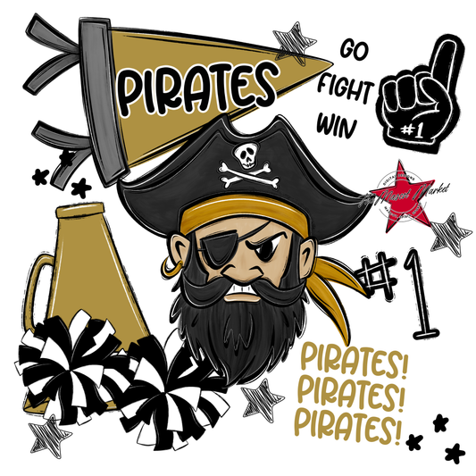 Pirates Spirit Design-Gold