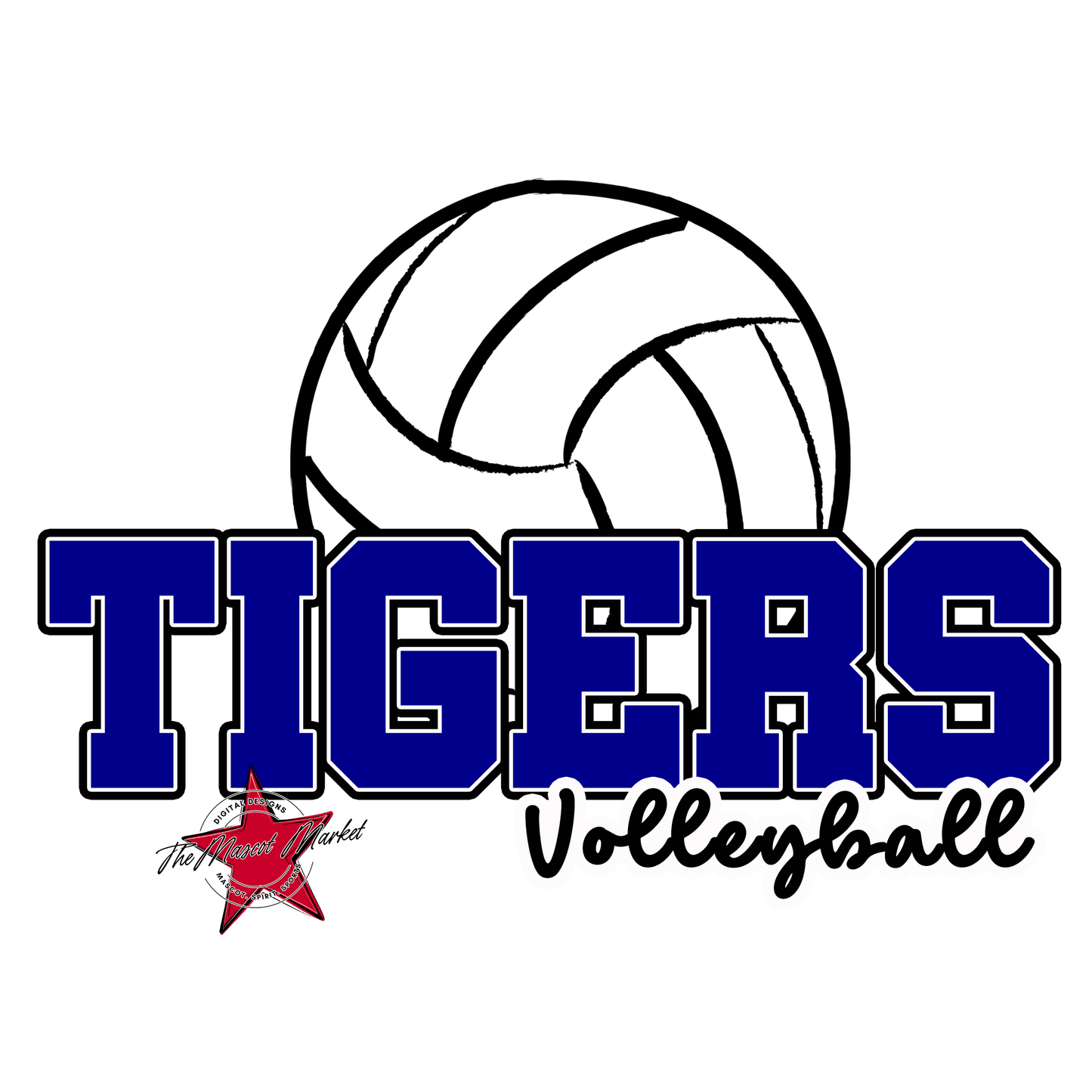 Tigers Varsity Volleyball-Blue
