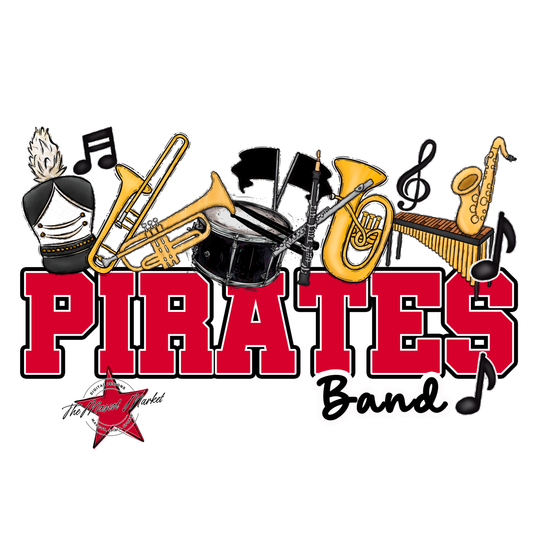 Pirates Varsity Band-Red