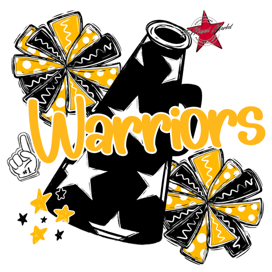 Warriors Alpha Megaphone Design-Yellow